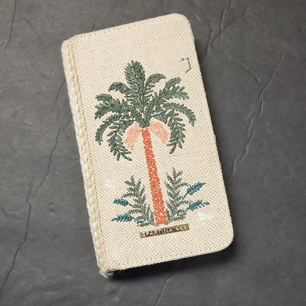 Spartina 449 Palm Tree Wallet - Cream and Green